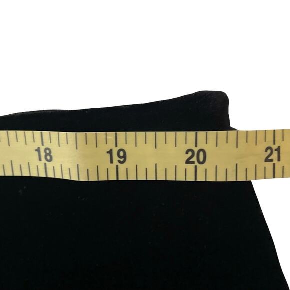 Midi Black Velvet Skirt with Tulle Ruffle: Plus 2X - Holiday - Sexy - Flirty - Picture 3 of 6